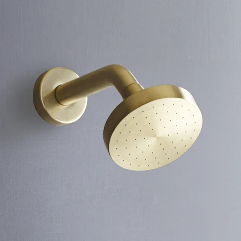 Robinet douche salle de bain mural encastrable minimaliste - Doré - Laiton